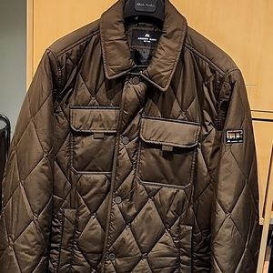 Andrew Marc Puffer snap closure jacket